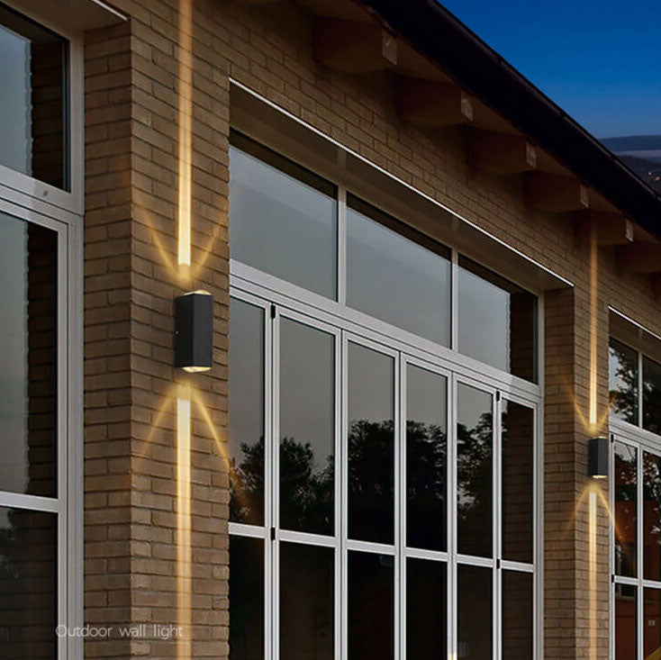 Moderne LED-Außenwandleuchte Rechteckig 5