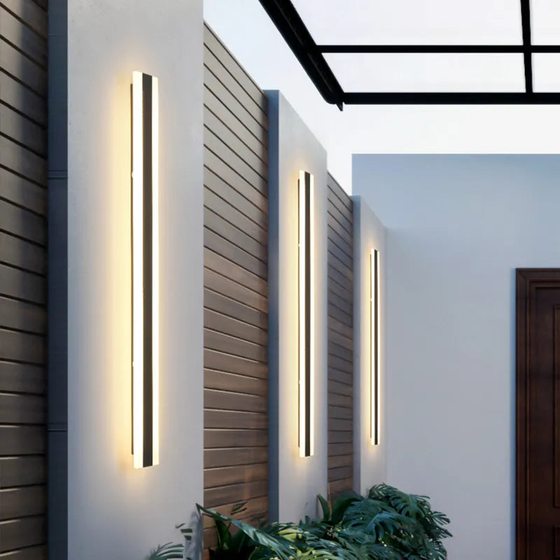 Moderne LED-Außenwandleuchte für Garten und Terrasse 1