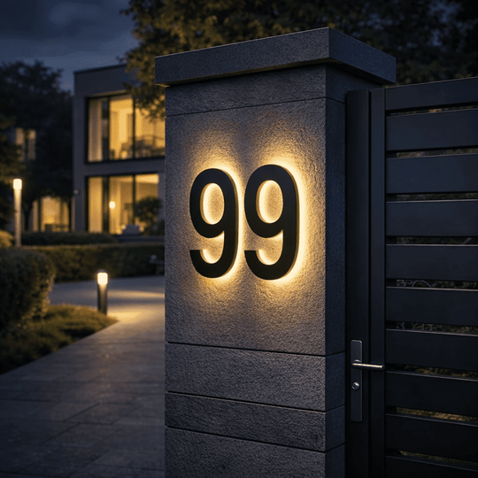 Moderne LED-Hausnummern für individuelle Gestaltung 0