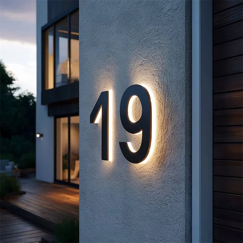 Moderne LED-Hausnummern für individuelle Gestaltung 1