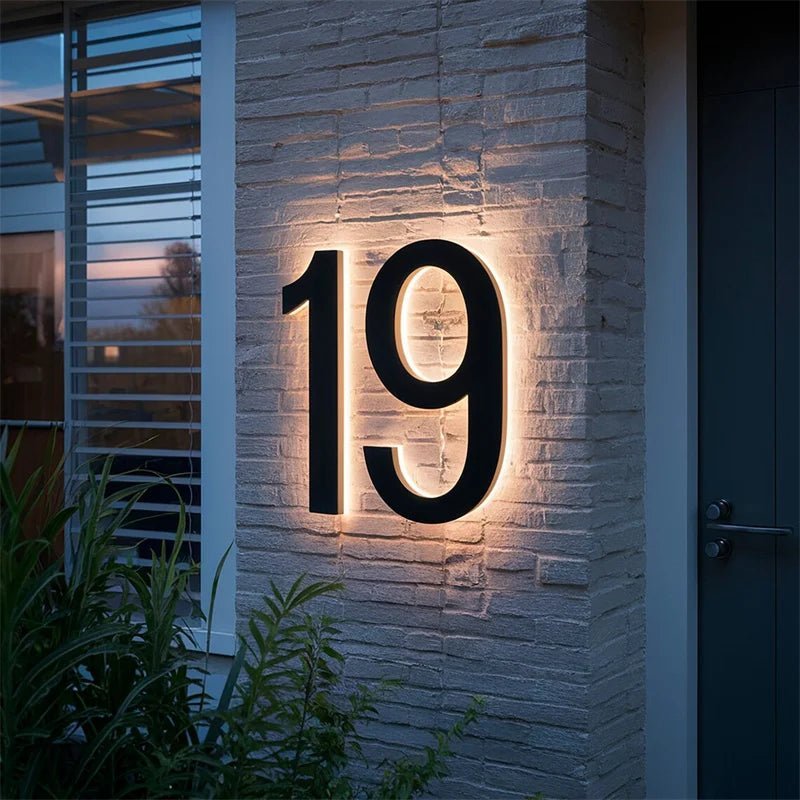 Moderne LED-Hausnummern für individuelle Gestaltung 2