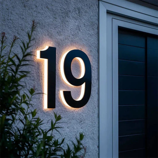 Moderne LED-Hausnummern für individuelle Gestaltung 3