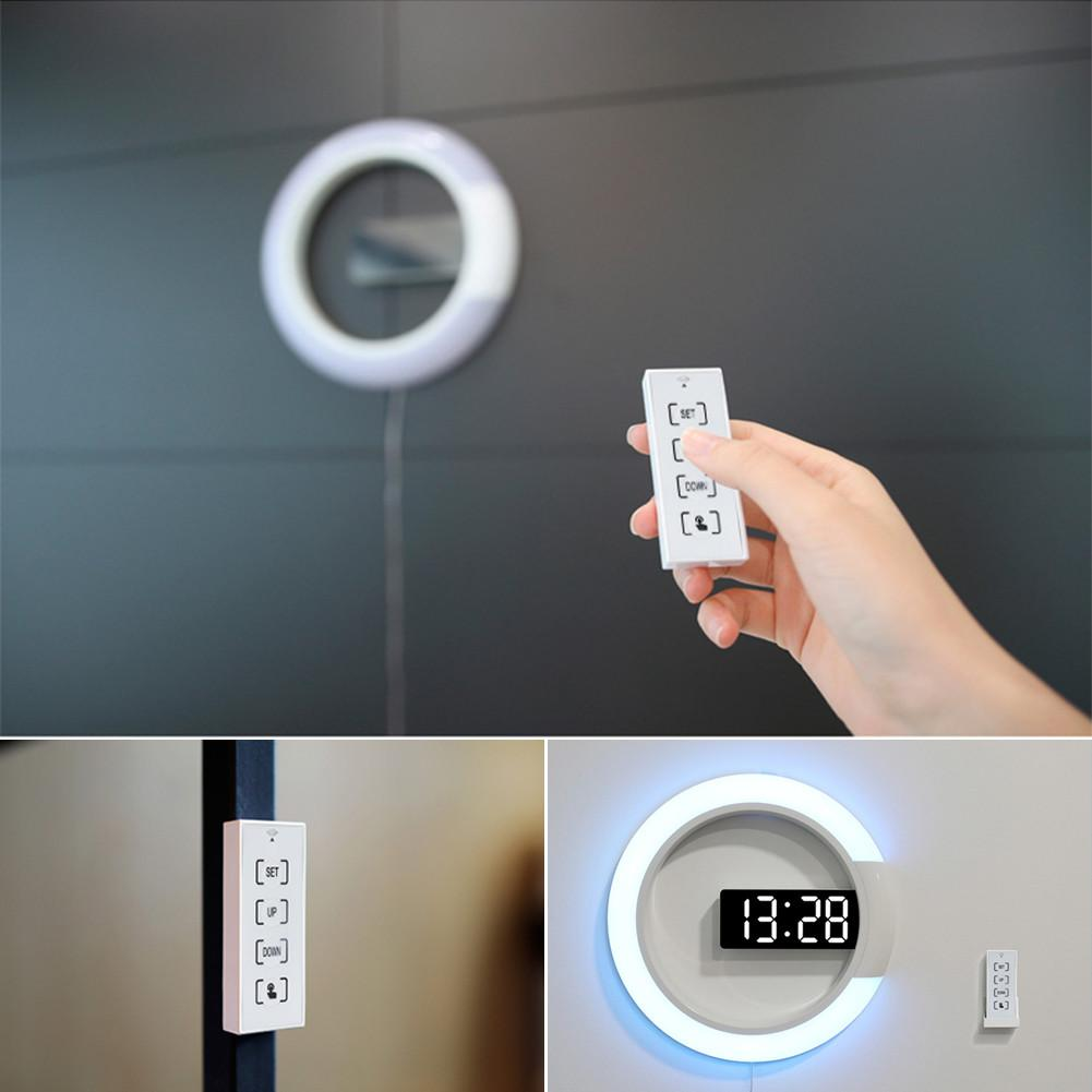 Moderne LED-Ringlampe Wanduhr für stilvolle Innenräume 4