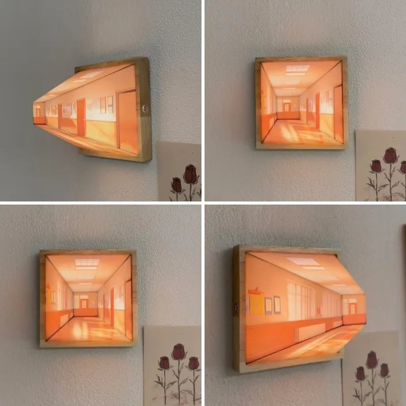 Moderne LED-Wandlampe 3D Kunst für Zuhause 4