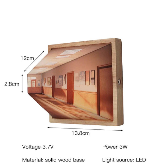 Moderne LED-Wandlampe 3D Kunst für Zuhause 9