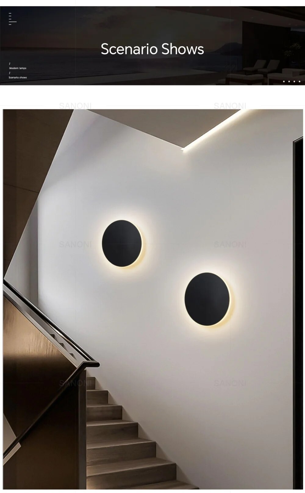 Moderne LED-Wandleuchte Minimalistisch 7
