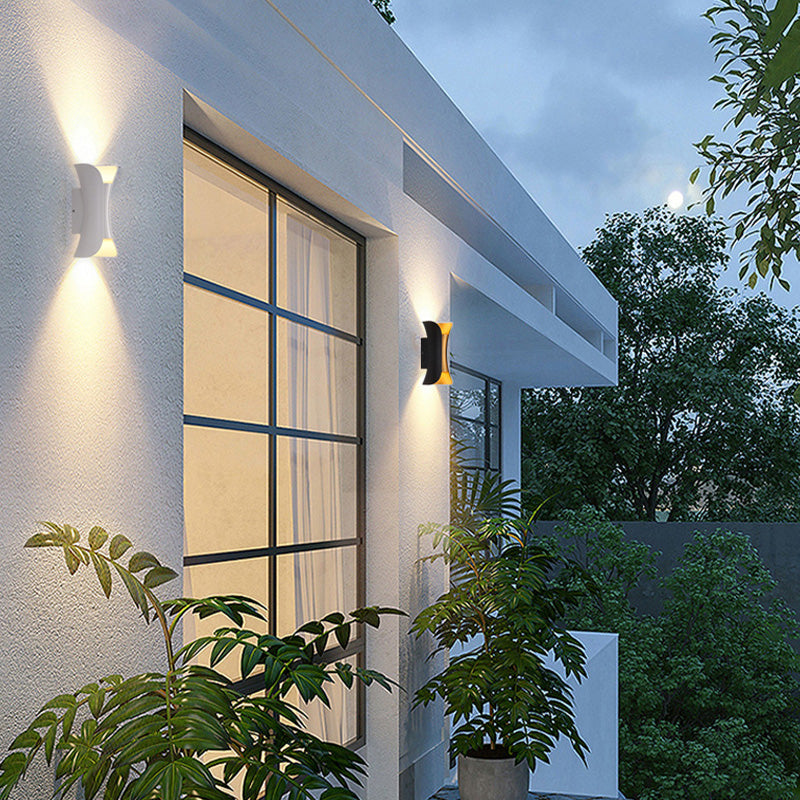 Moderne LED-Wandleuchte für den Außenbereich 4