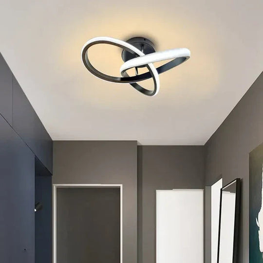 Moderne LED Deckenleuchte Doppelring Design für Wohnzimmer und Büro 1