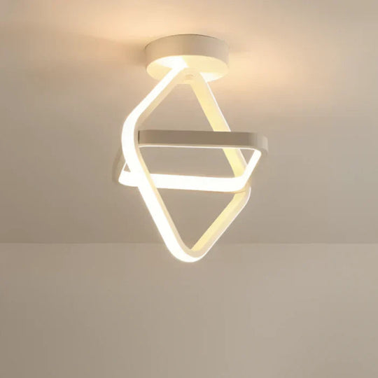Moderne LED Deckenleuchte Doppelring Design für Wohnzimmer und Büro 5