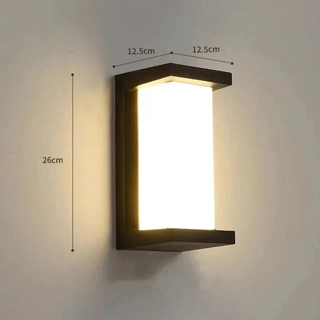 Moderne LED Wandleuchte Außen für Garten und Terrasse 0