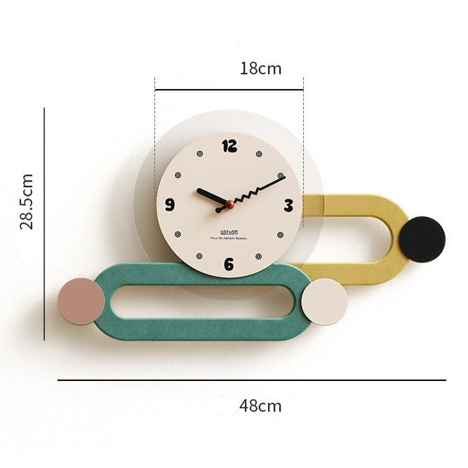 Moderne Lange 3D-Wanduhr für jeden Raum 6