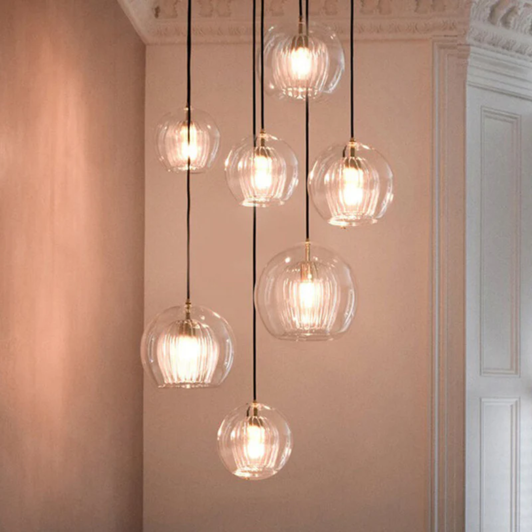 Moderne Pendelleuchte Kugelform für Wohnräume 8