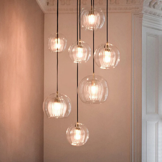 Moderne Pendelleuchte Kugelform für Wohnräume 8
