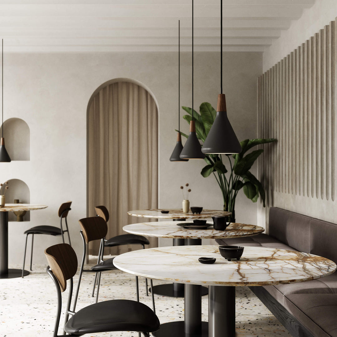 Moderne Pendelleuchte im konischen Design 3