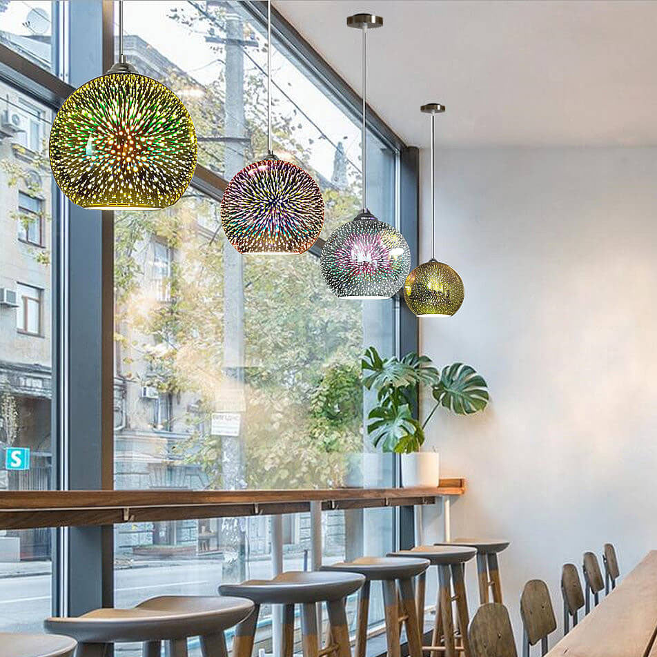 Moderne Pendelleuchte mit 3D-Feuerwerk Design 3