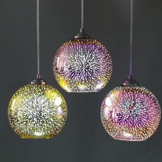 Moderne Pendelleuchte mit 3D-Feuerwerk Design 5