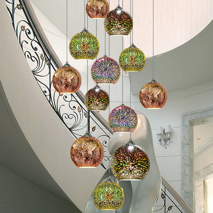 Moderne Pendelleuchte mit 3D-Feuerwerk Design 7