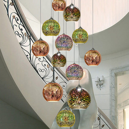 Moderne Pendelleuchte mit 3D-Feuerwerk Design 7