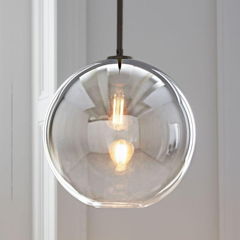 Moderne Pendelleuchte mit Glaskugel für Esszimmer und Wohnräume 10