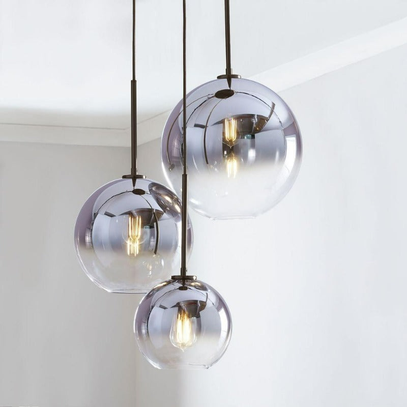 Moderne Pendelleuchte mit Glaskugel für Esszimmer und Wohnräume 11