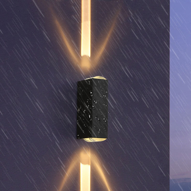 Moderne Rechteckige LED-Außenwandleuchte 3