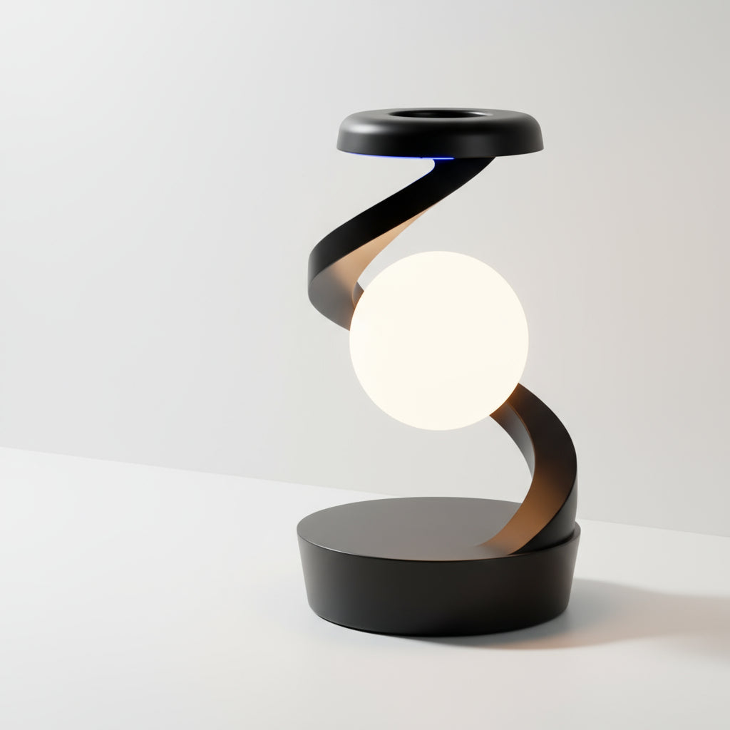 Moderne Schwimmende Lampe mit Rotierendem LED-Licht 1