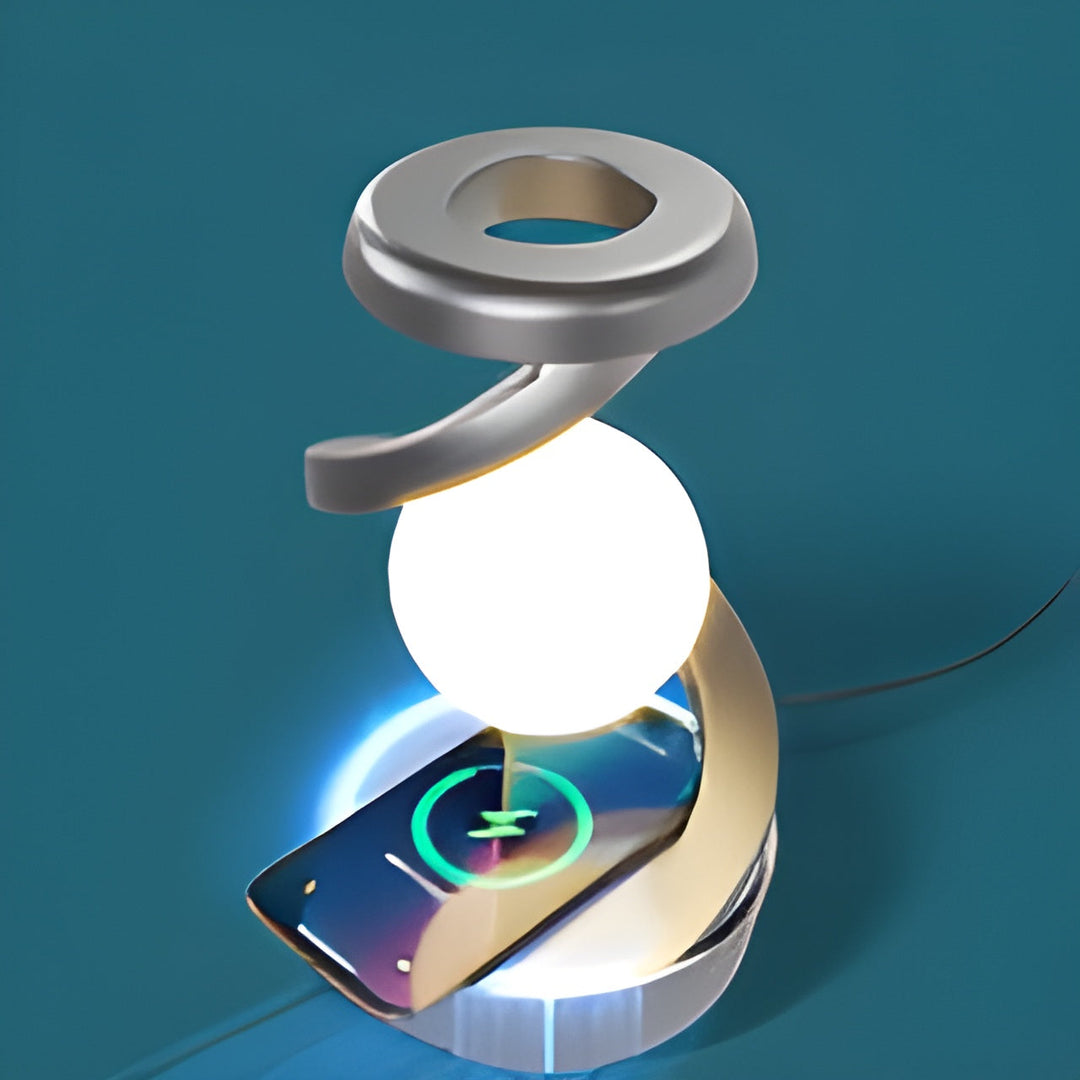 Moderne Schwimmende Lampe mit Rotierendem LED-Licht 3