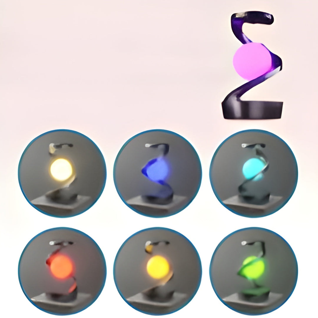 Moderne Schwimmende Lampe mit Rotierendem LED-Licht 4