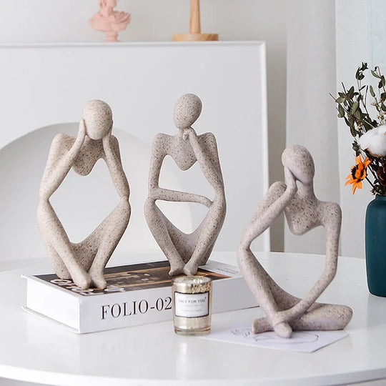 Moderne Skulptur Frau Figur für Büro und Zuhause 1