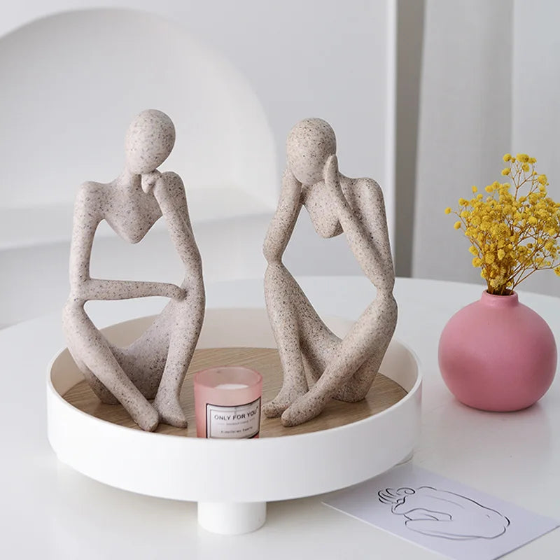 Moderne Skulptur Frau Figur für Büro und Zuhause 3
