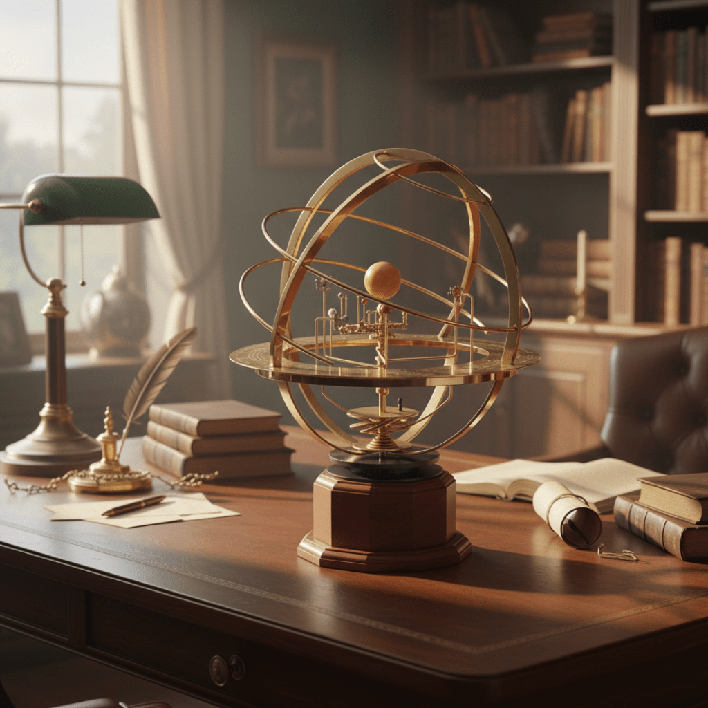 Moderne Sonnensystem-Dekoration mit 5 Planeten für Wissenschafts- und Designliebhaber 2