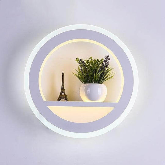 Moderne Wandlampe mit LED-Beleuchtung 0