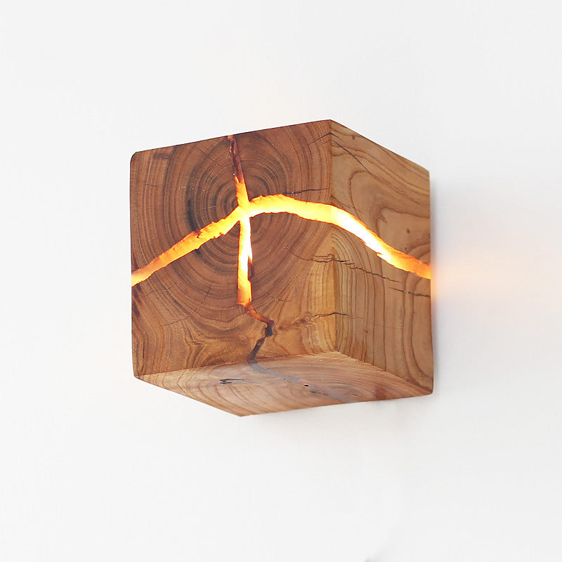 Moderne Wandleuchte Cube Crack für Innenräume 0