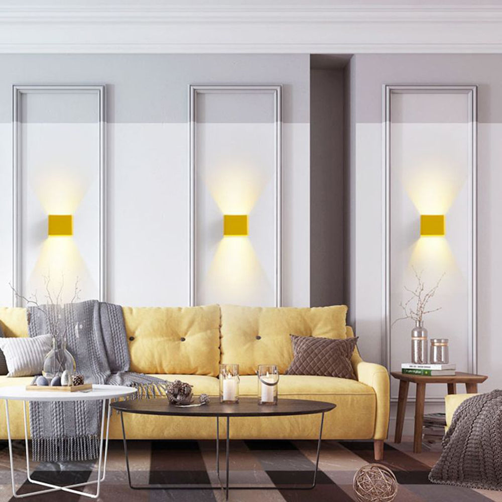 Moderne Wandleuchte Quadrat für Schlafzimmer 1