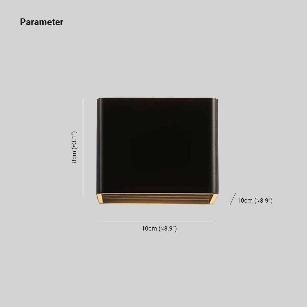 Moderne Wandleuchte Quadrat für Schlafzimmer 2