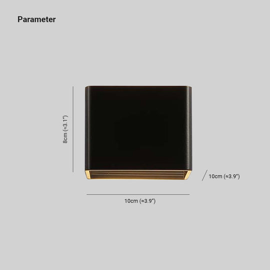 Moderne Wandleuchte Quadrat für Schlafzimmer 2