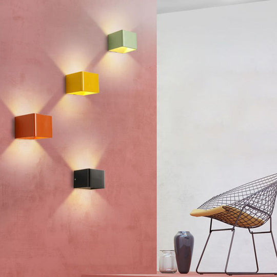Moderne Wandleuchte Quadrat für Schlafzimmer 3