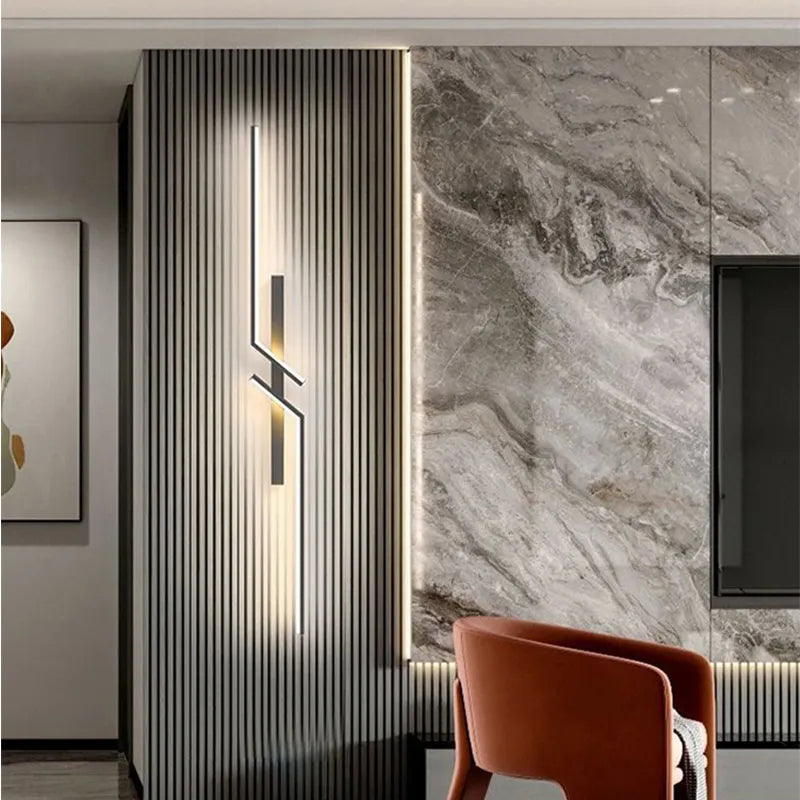 Moderne Wandleuchte Schwarz LED für Zeitgenössisches Design 1