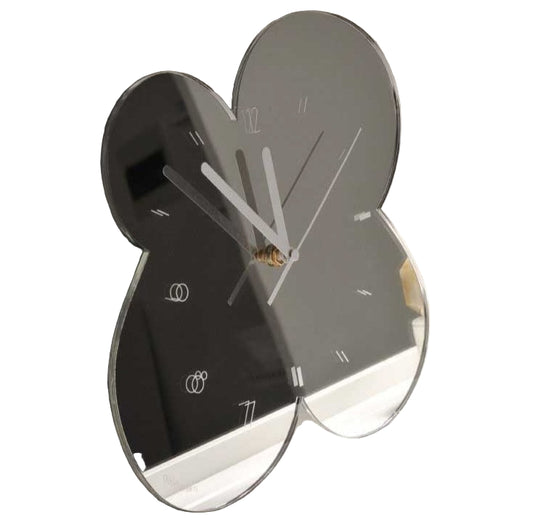 Moderne Wanduhr mit Blumenmuster für jeden Raum 0