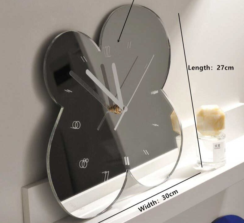 Moderne Wanduhr mit Blumenmuster für jeden Raum 4