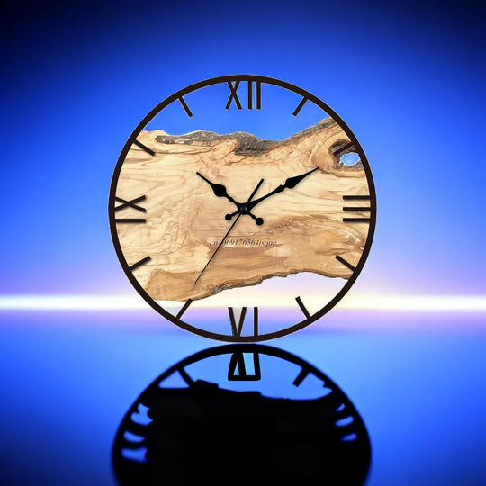 Moderne Wanduhr mit transparentem Design 6