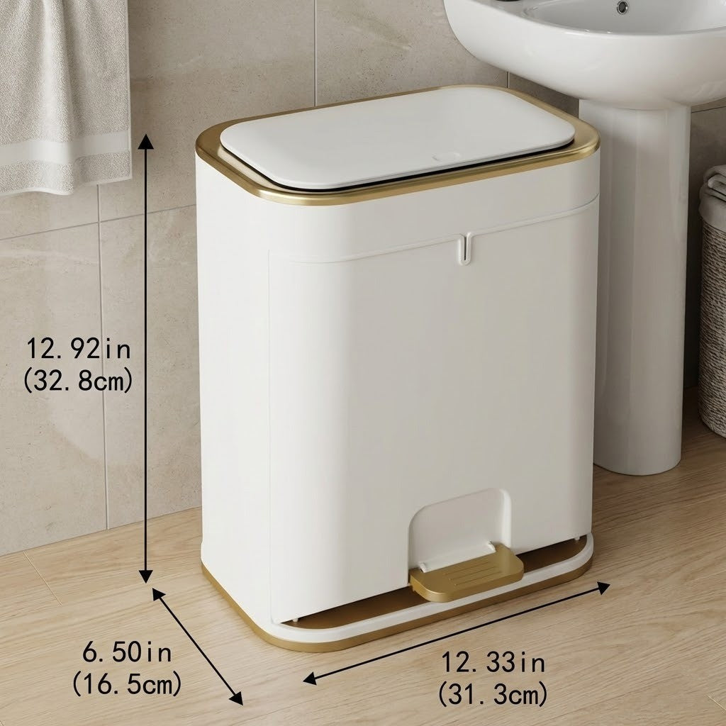 Moderner Badezimmer-Mülleimer Mit Cleverem Deckeldesign 4