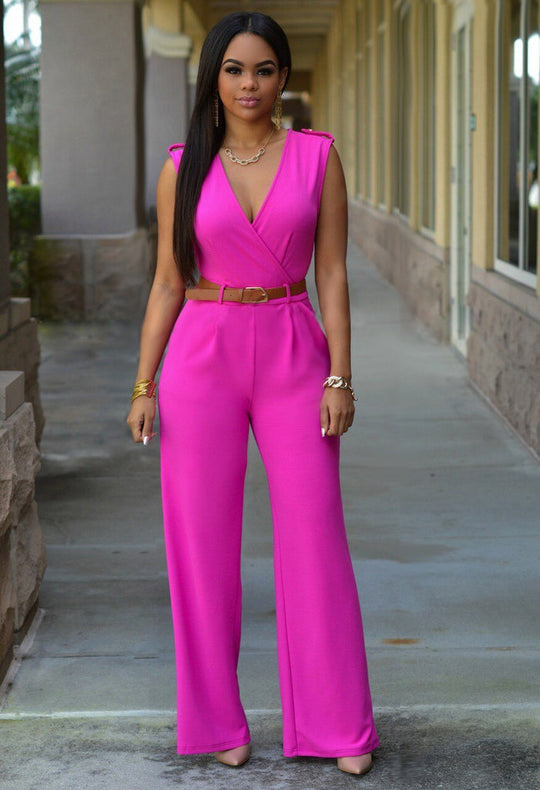 Damen Jumpsuit Elegant Sommer Polyester Stilvoller Schnitt-4