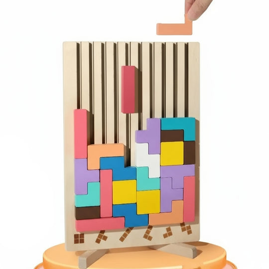 Montessori Holzstapel-Puzzlespiel für Kinder 1