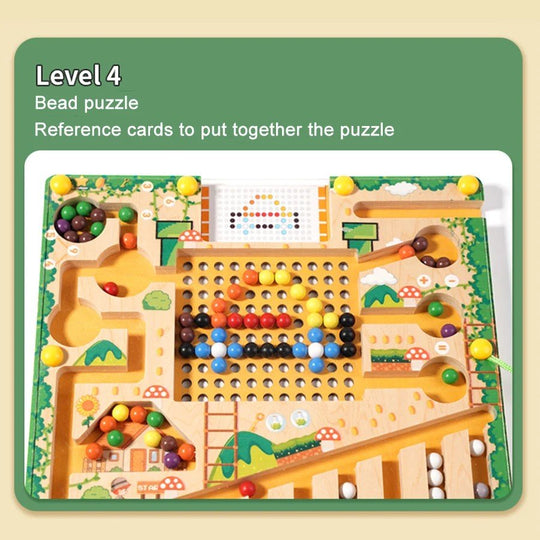 Montessori Magnetlabyrinth für Kinder – Lernspiel mit Zahlen und Farben 6