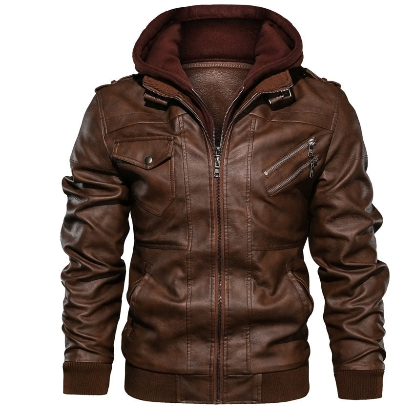 Motorrad-Lederjacke Für Männer