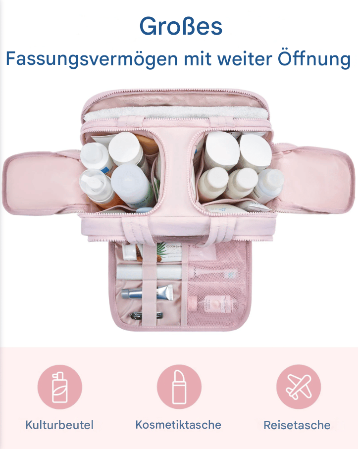Multifunktionale Kulturtasche für Damen 3