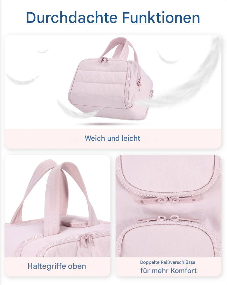 Multifunktionale Kulturtasche für Damen 4