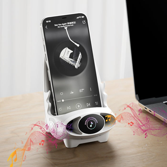 Multifunktionaler Telefonhalter für Mobiles Laden mit Verstellbarem Winkel 1