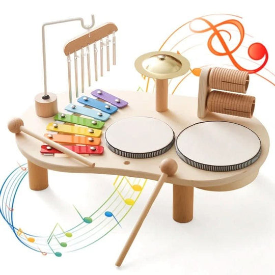 Musikalisches Holzspielzeug-Set für Babys ab 12 Monaten 6